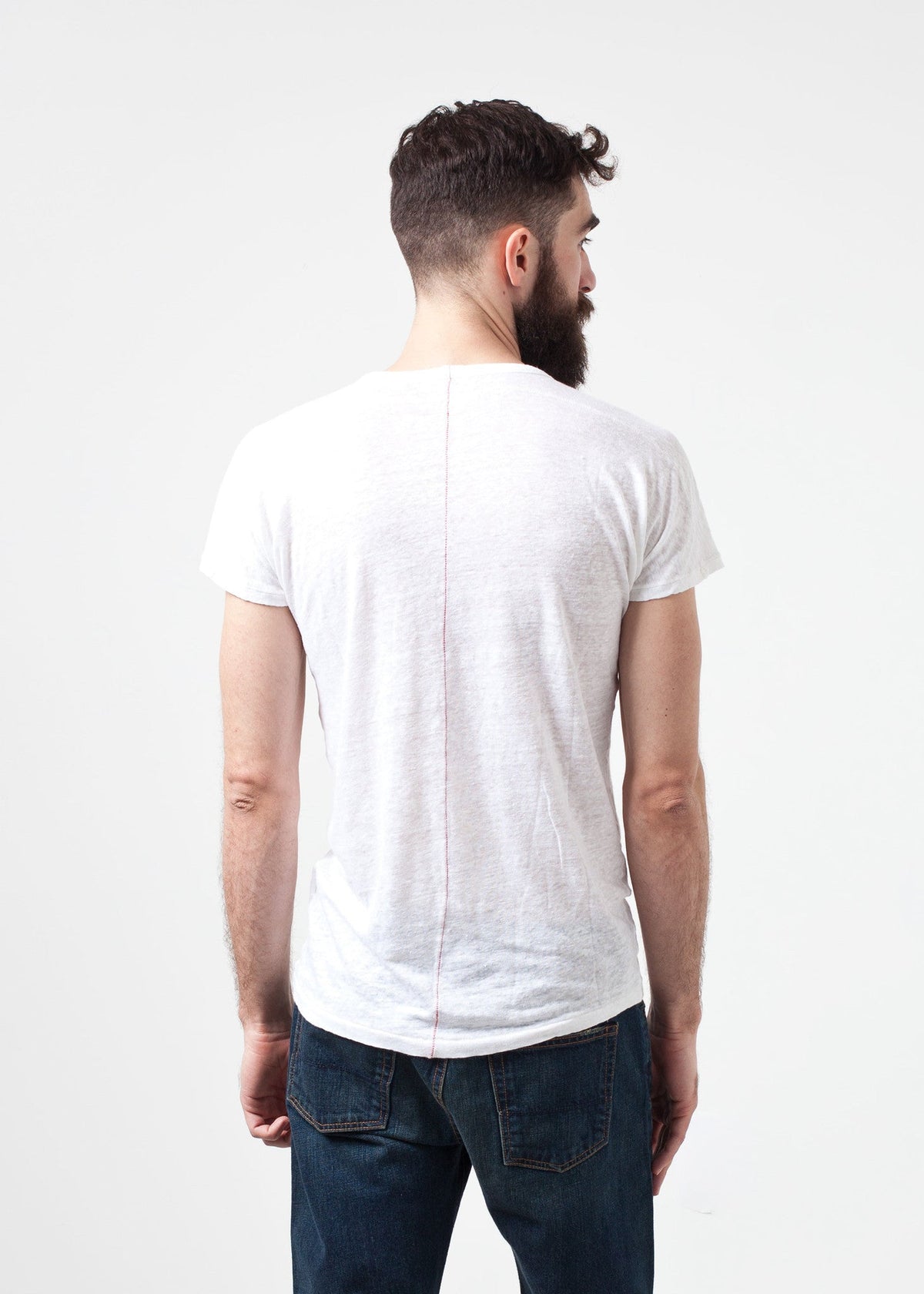 T-shirt Comfort in Lino Bianco