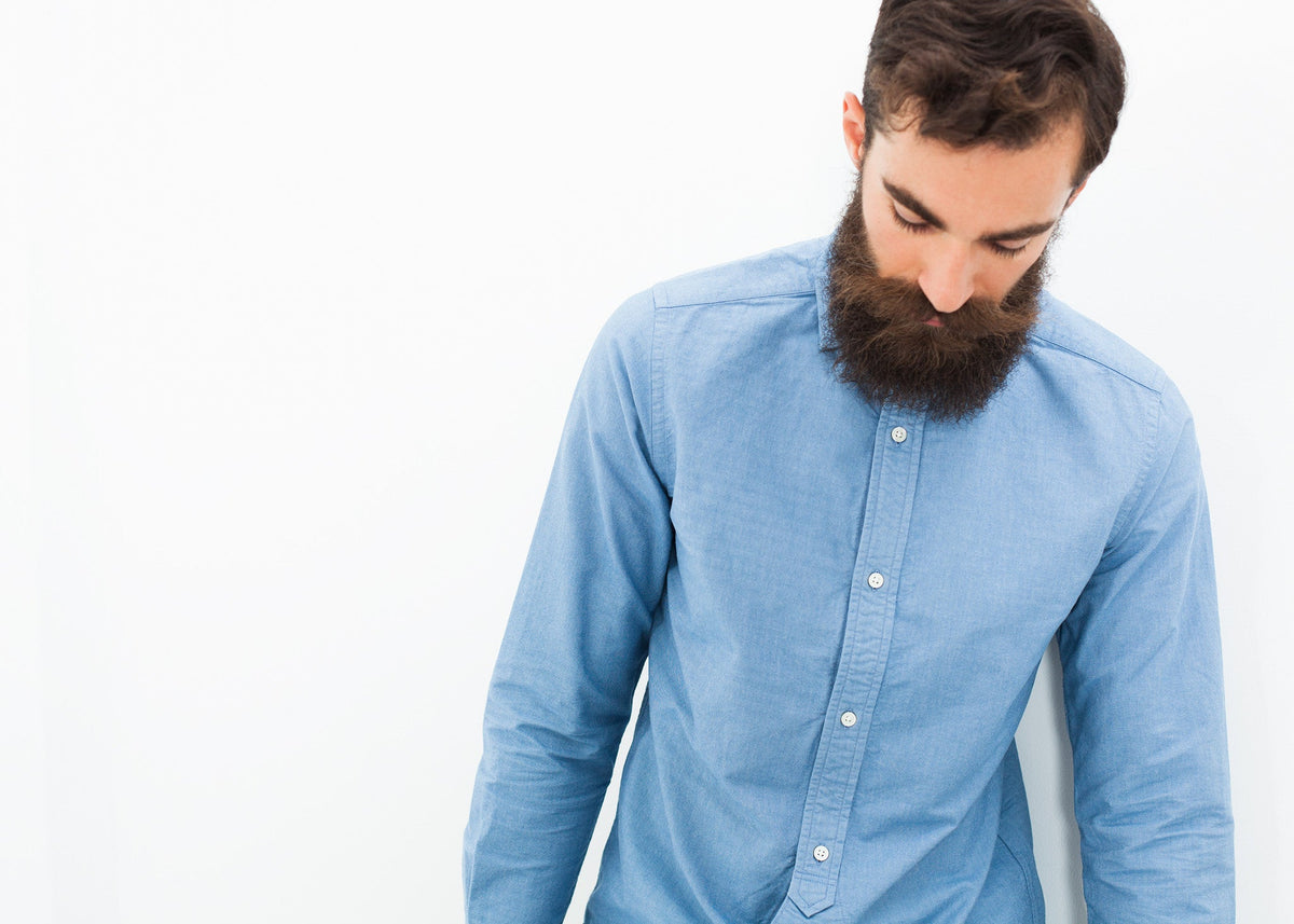 Camicia da ufficiale britannico in azzurro cielo