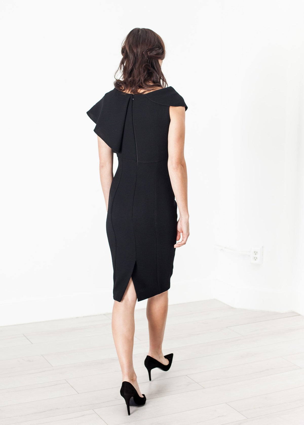 Asymmetric Dress in Black